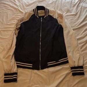 Black and White Bomber Jacket